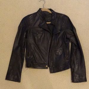 Banana republic leather jacket XS